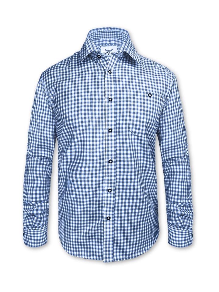 Hofglanz Trachtenhemd in blau günstig kaufen