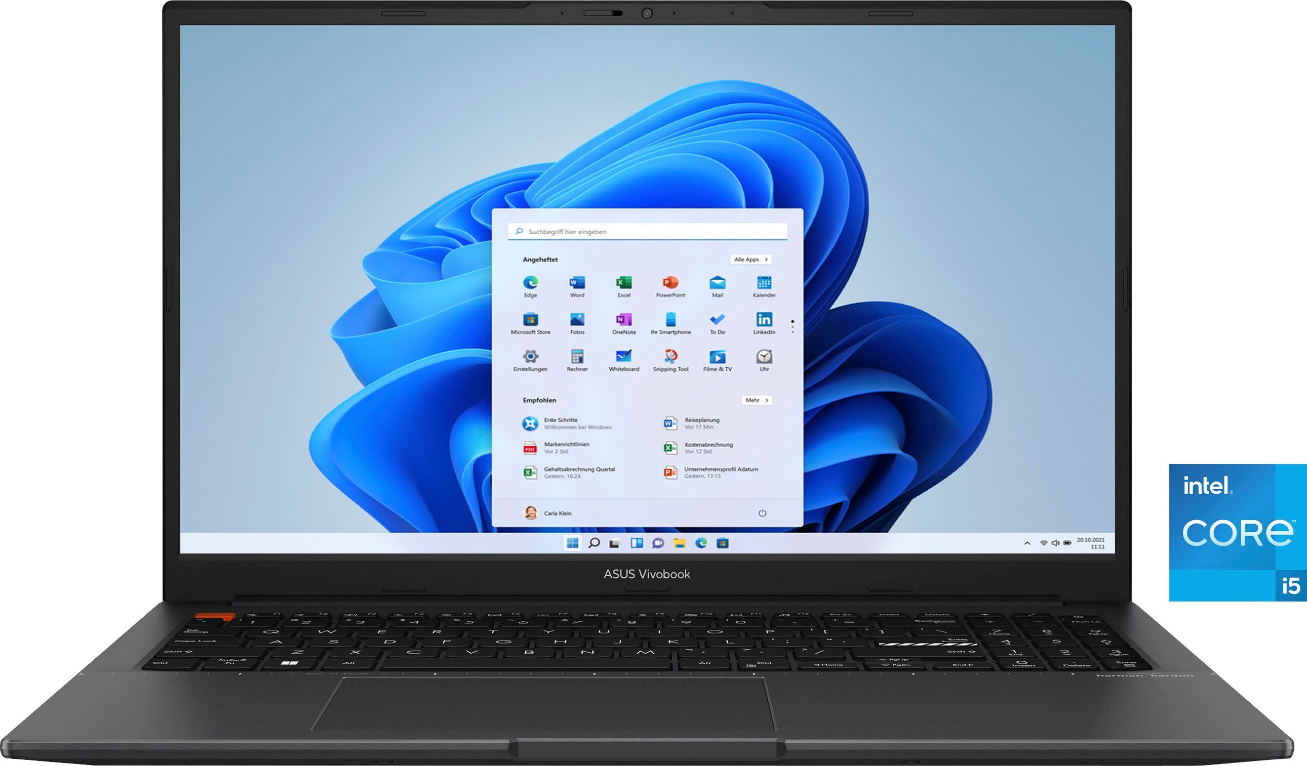 Asus Vivobook S 15 K3502ZA-KJ352X Notebook (39,6 cm/15,6 Zoll, Intel Core i5 12500H, Iris® Xᵉ Graphics, 512 GB SSD)