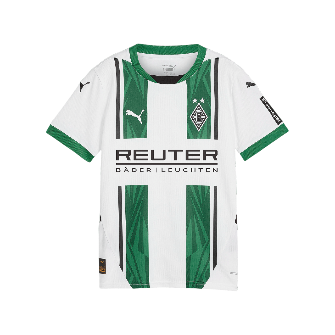 PUMA Borussia Mönchengladbach Trikot Home mit Sponsor 2024/2025 Kids White F01
