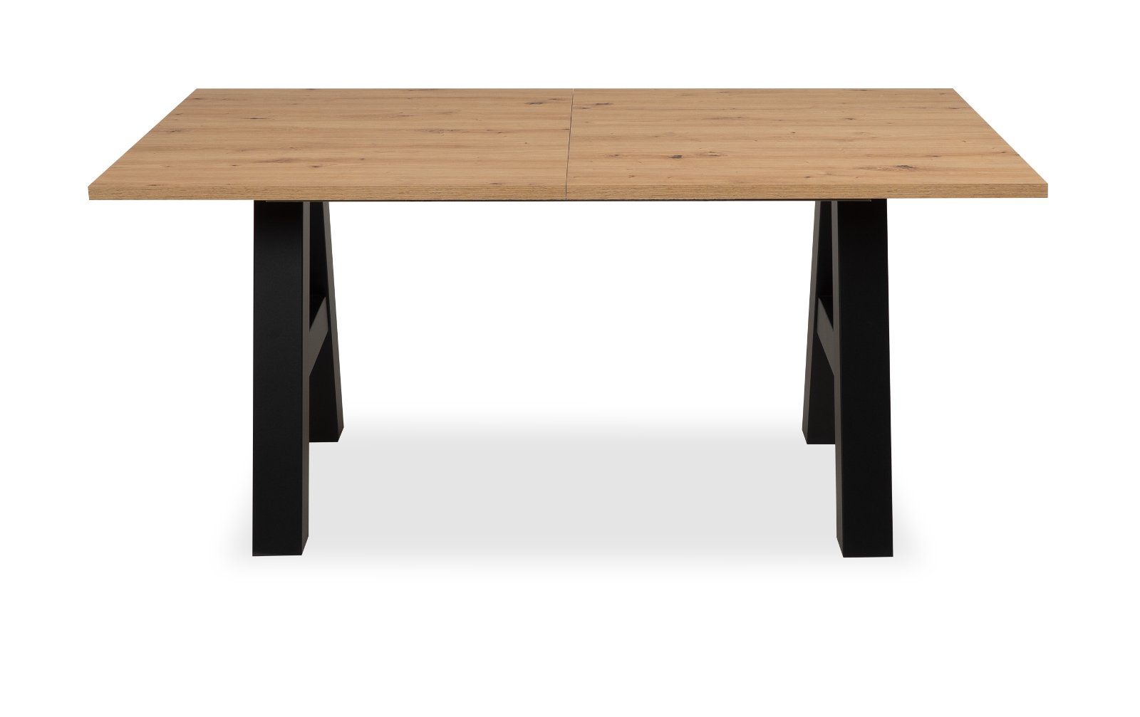 Finori Kulissen-Esstisch Granada (Esstisch in Artisan Eiche und schwarz, 160 cm), ausziehbar bis zu 235 cm