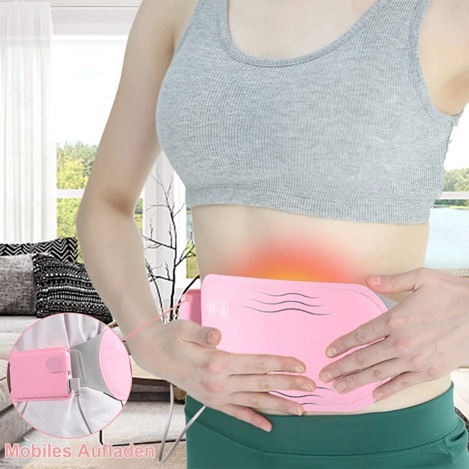 DOPWii Heizkissen Menstruations Heizkissen,Wärmegürtel mit 3 Temperaturstufen,USB