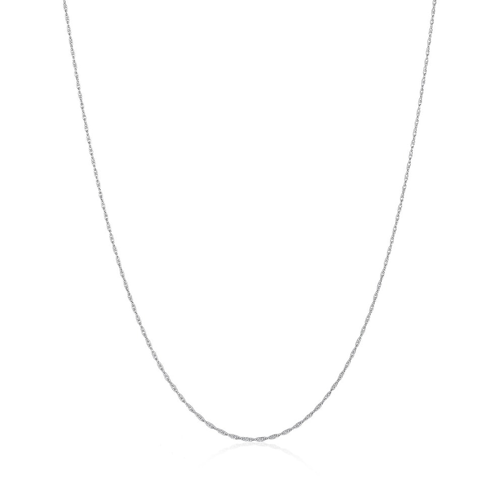 KUZZOI KUZZOI Collier Hommes de base maillons torsadés en argent sterling 925 collier