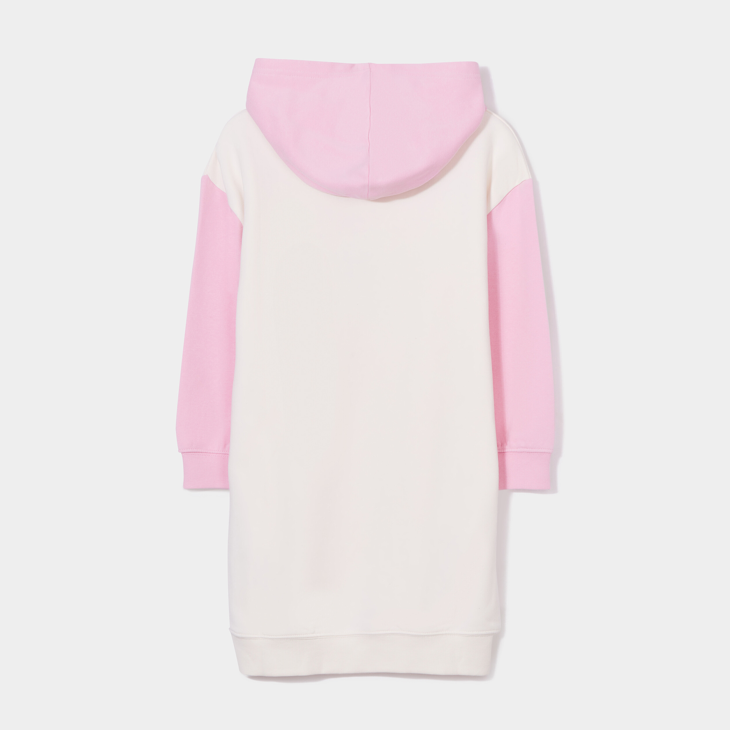 Robe sweat à capuche manches longues creme fille | La Halle