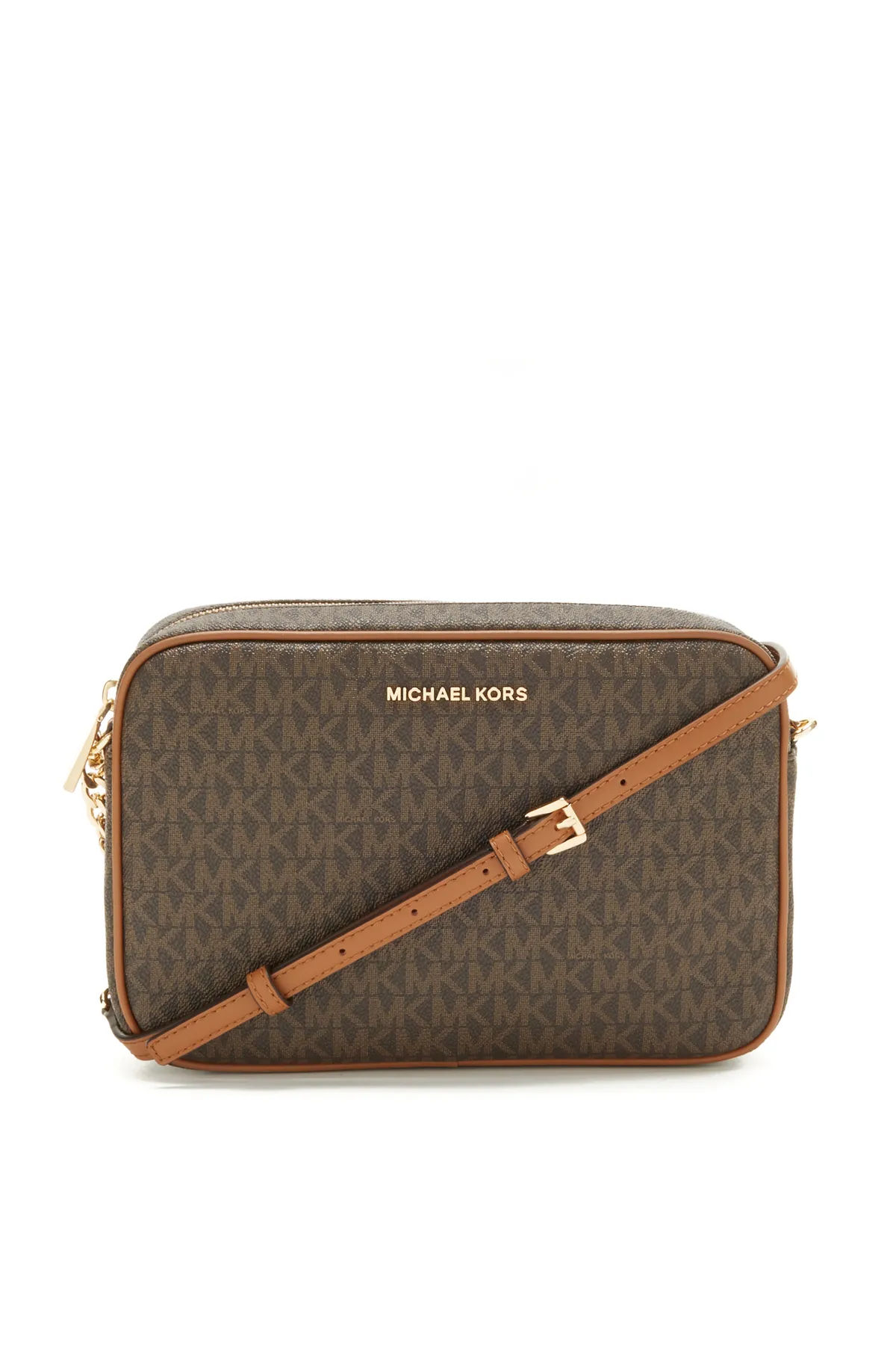 Michael Kors  Michael Kors Jet Set Braune Leder Umhängetasche 32F1GJ6C7B-200
