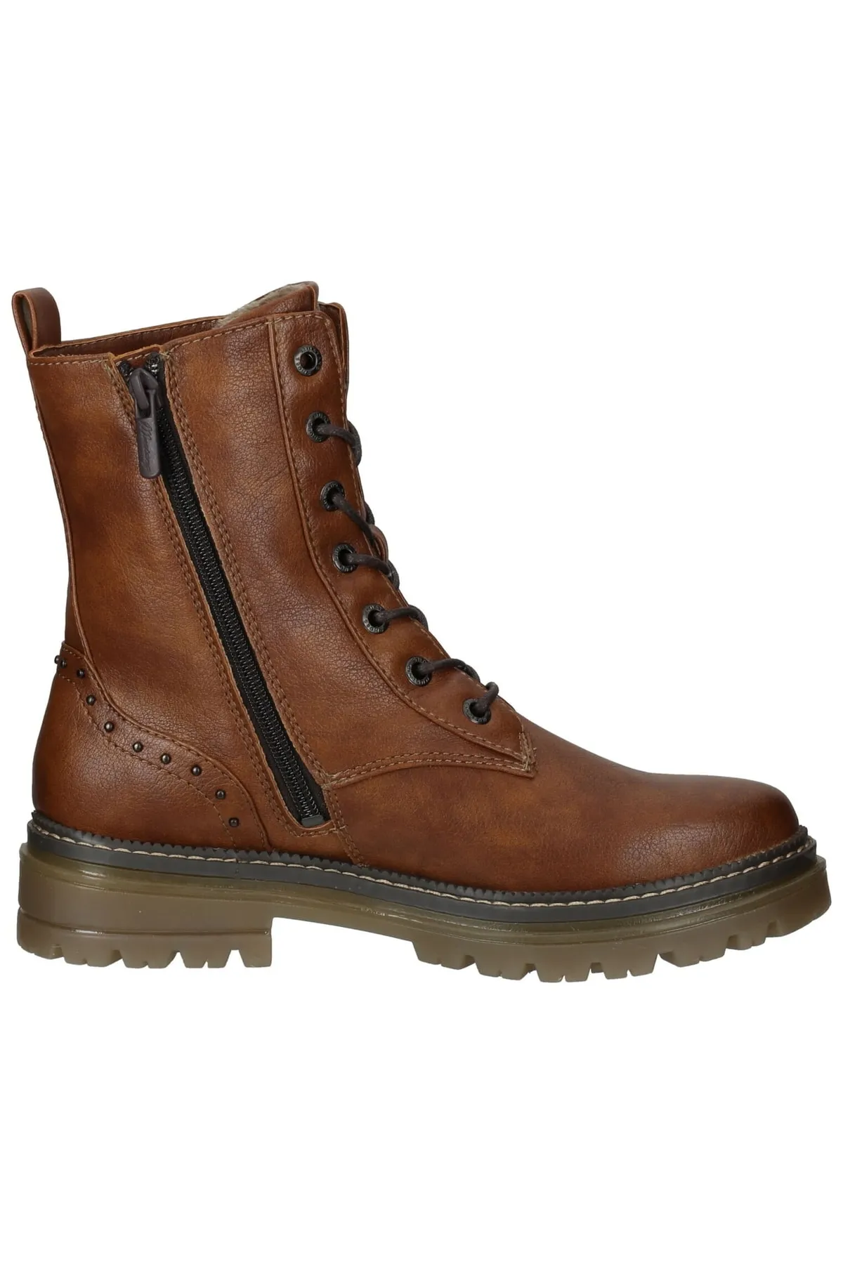 Mustang  Stiefelette - Braun - Blockabsatz