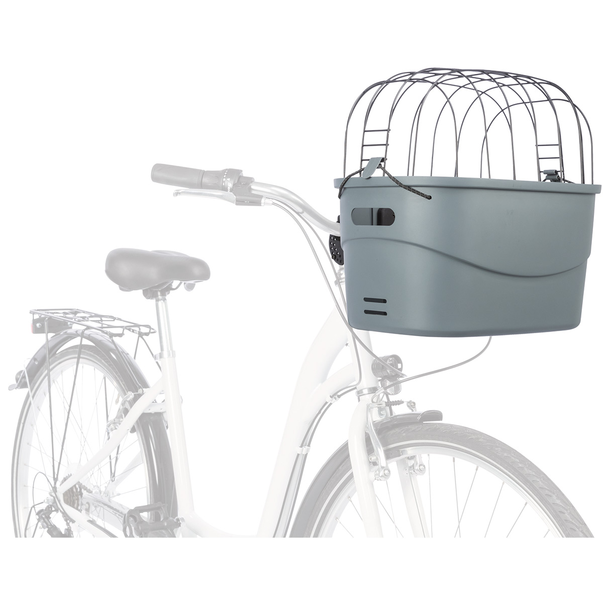 Trixie Front-Fahrradkorb, grau günstig kaufen
