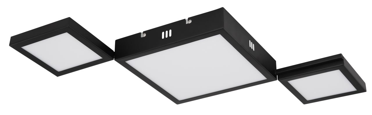 Globo Lighting - BURKHARD - Deckenleuchte Metall schwarz matt, LED