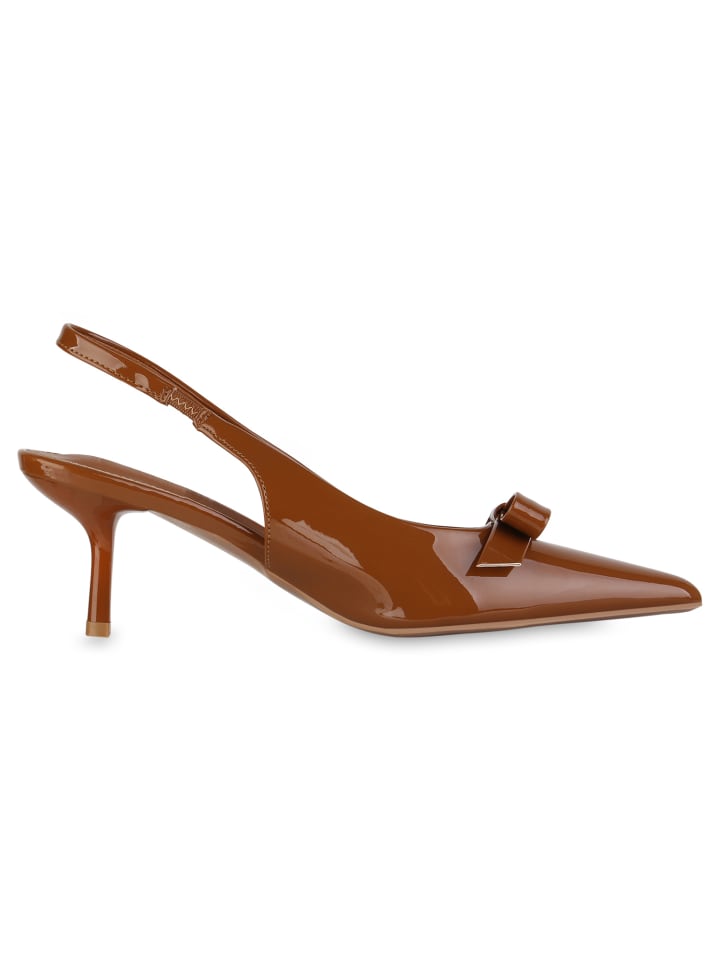 VAN HILL Slingpumps Seraphina in Hellbraun Lack günstig kaufen