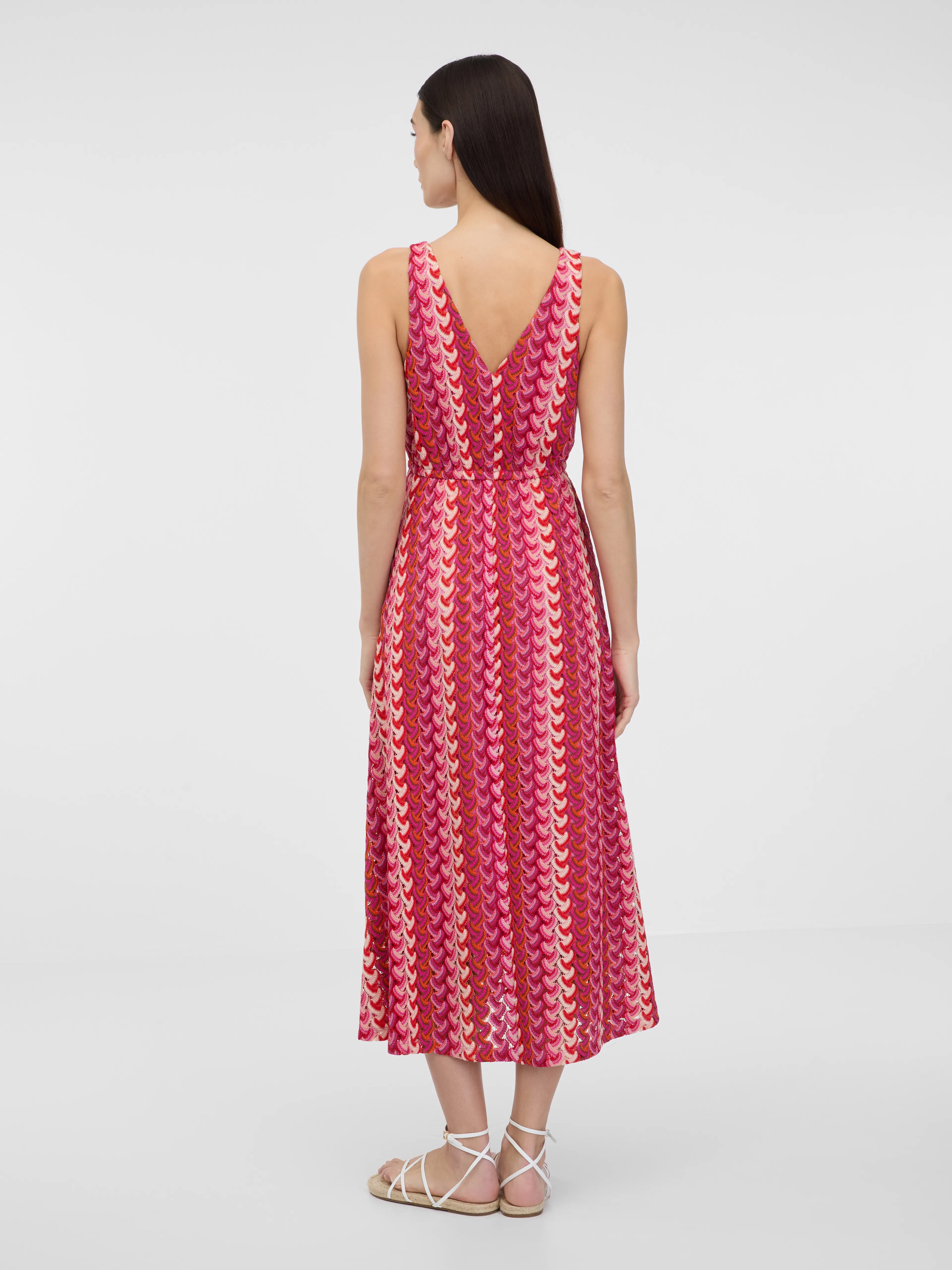 Dunkelrosa Damen Midikleid ORSAY