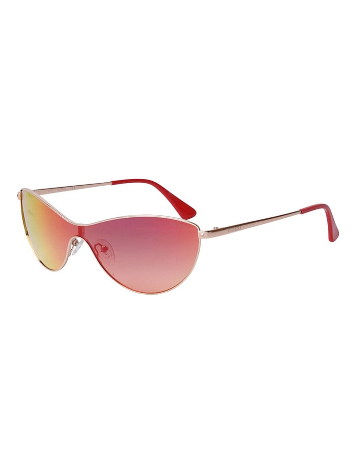 Guess Damen-Sonnenbrille in Silber/ Rot günstig kaufen onesize
