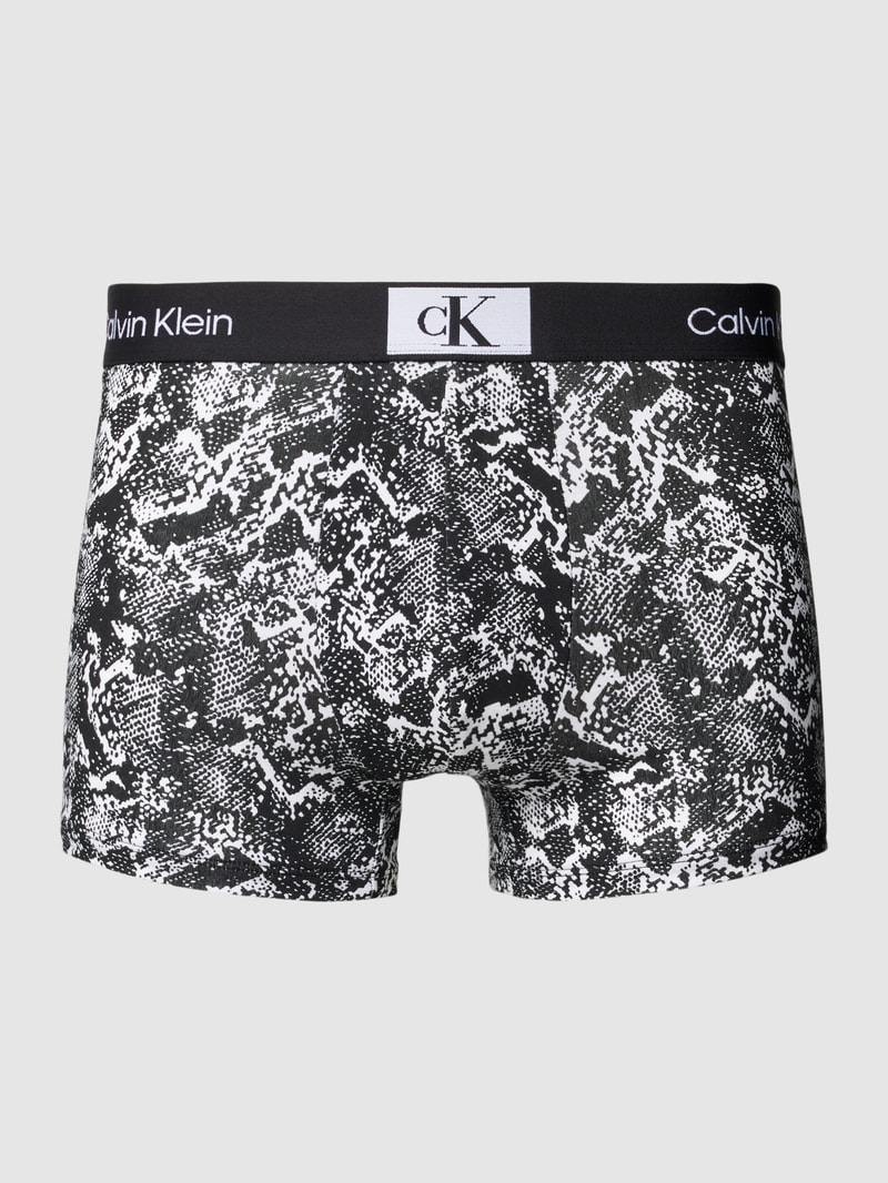 Trunks mit elastischem Logo-Bund in schwarz