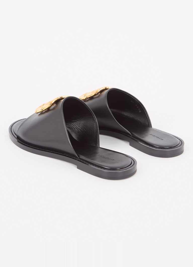 Givenchy 4G Liquid Lammleder-Slipper mit Logo