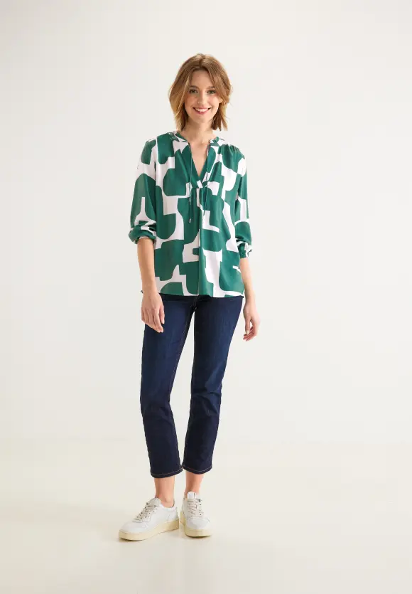 Street One Print Bluse mit 3/4 Ärmel