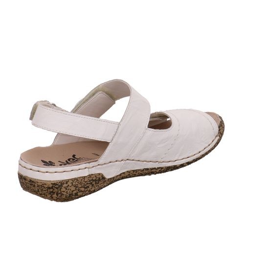 RIEKER Klassische Sandalen weiss Sandalette