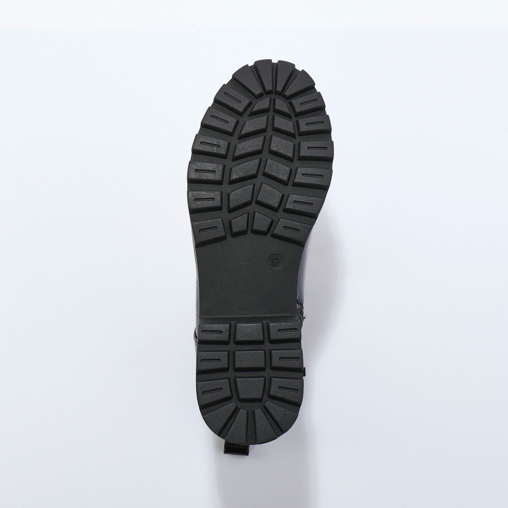 Boots vernies fantaisie, semelle crantée