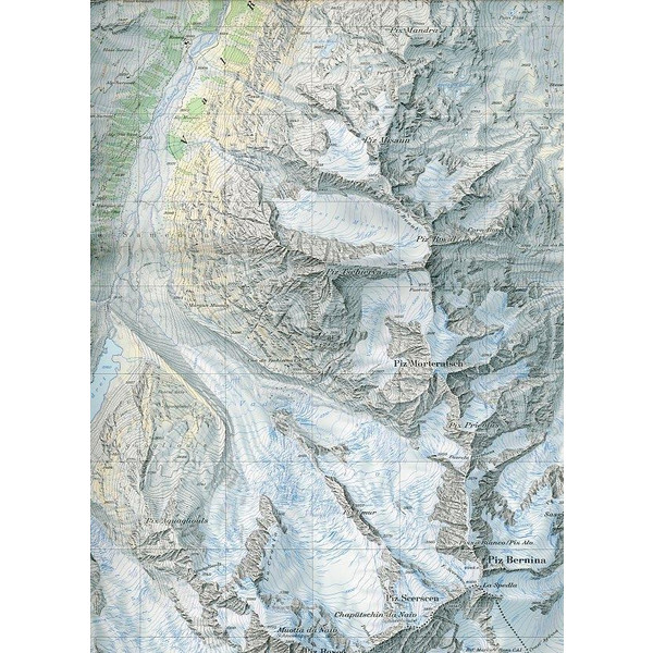 Swisstopo 1 : 25 000 St. Moritz Bernina - Wanderkarte