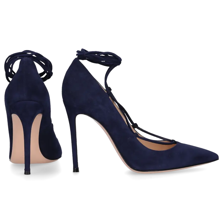 Gianvito Rossi - High Heels Pumps FEMI Veloursleder - blau