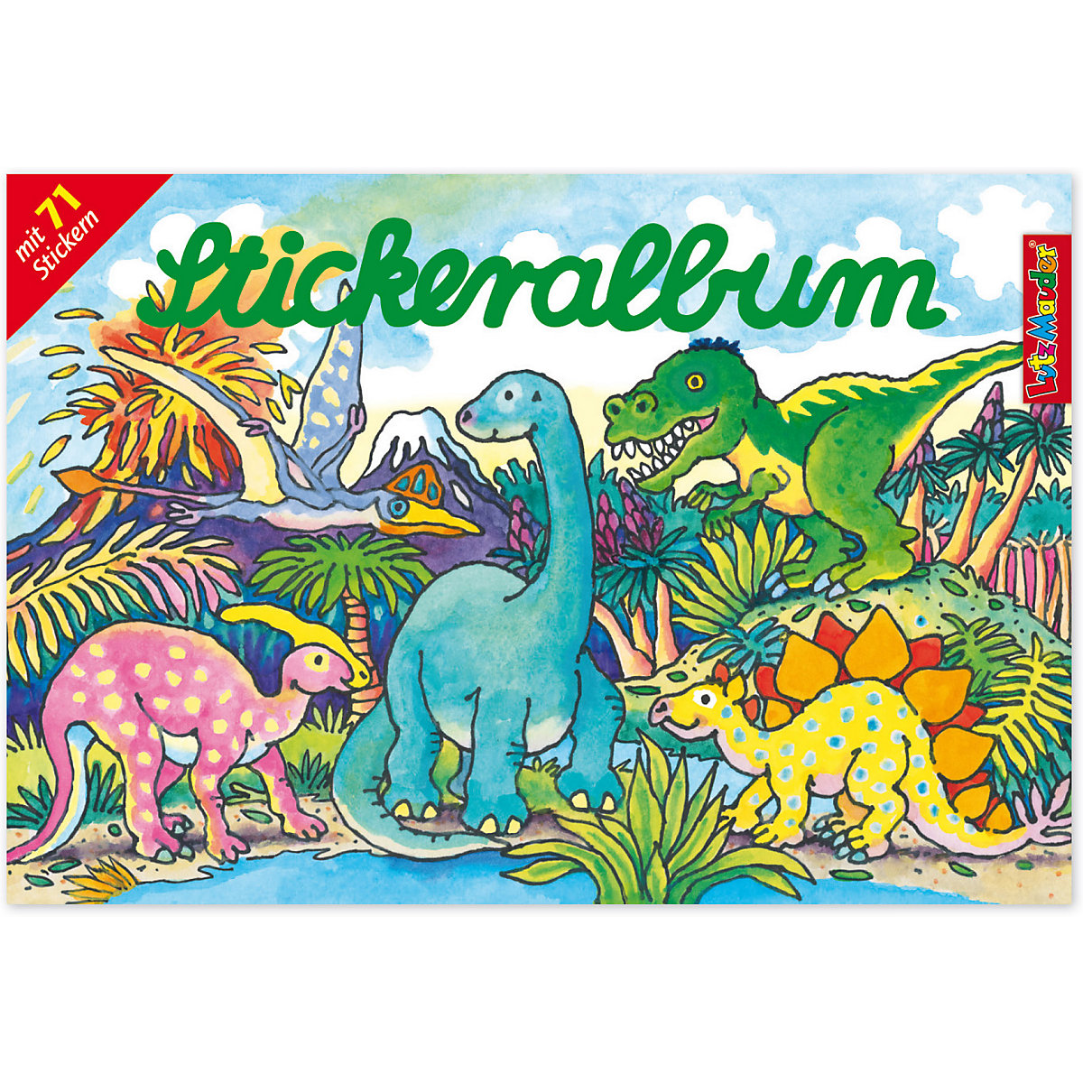 Stickeralbum Dinosaurier, inkl. Sticker