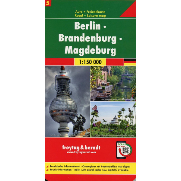 Berlin - Brandenburg - Magdeburg, Autokarte 1:150.000, Blatt 5 - Straßenkarte