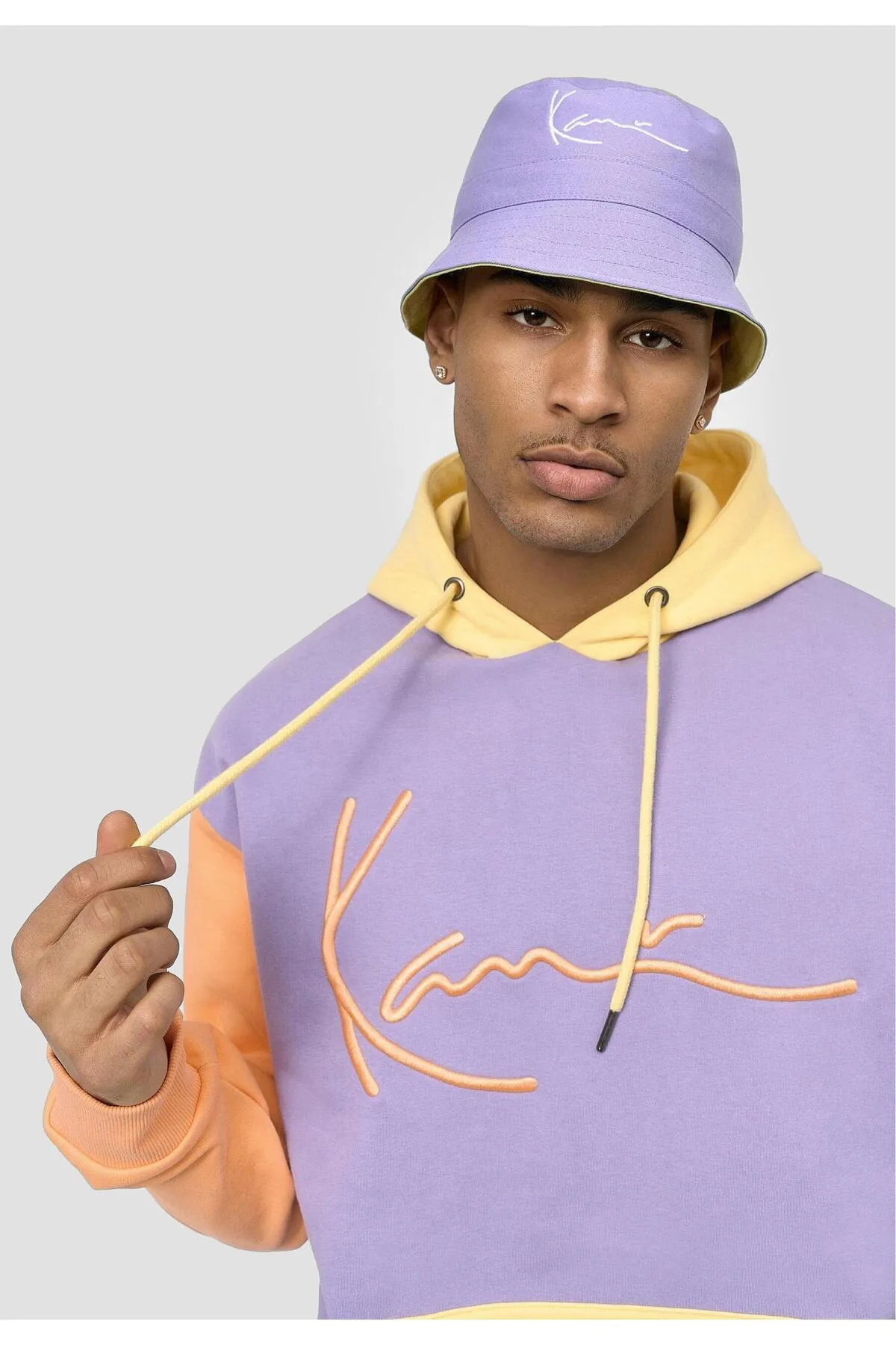 KARL KANI  Accessoires KA221-044-1 KK Signature Wendbarer Block-Bucket-Hat