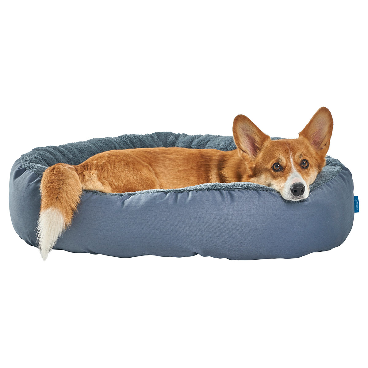 ZooRoyal Kuschelbett Milo rund für Hunde & Katzen Ø 75x20 cm