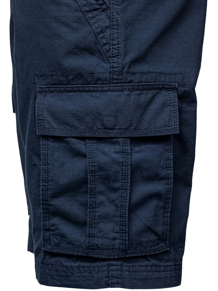 Amaci&Sons Chinoshort inkl. Gürtel MIDFIELD in Navyblau günstig kaufen