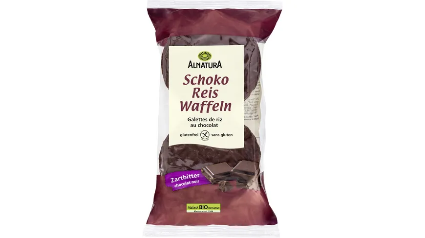 Alnatura Bio Schoko Reiswaffeln Zartbitter 100 g