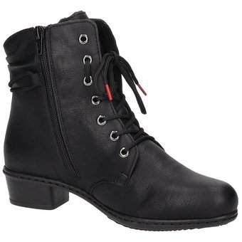 Rieker Schnürstiefelette in schwarz