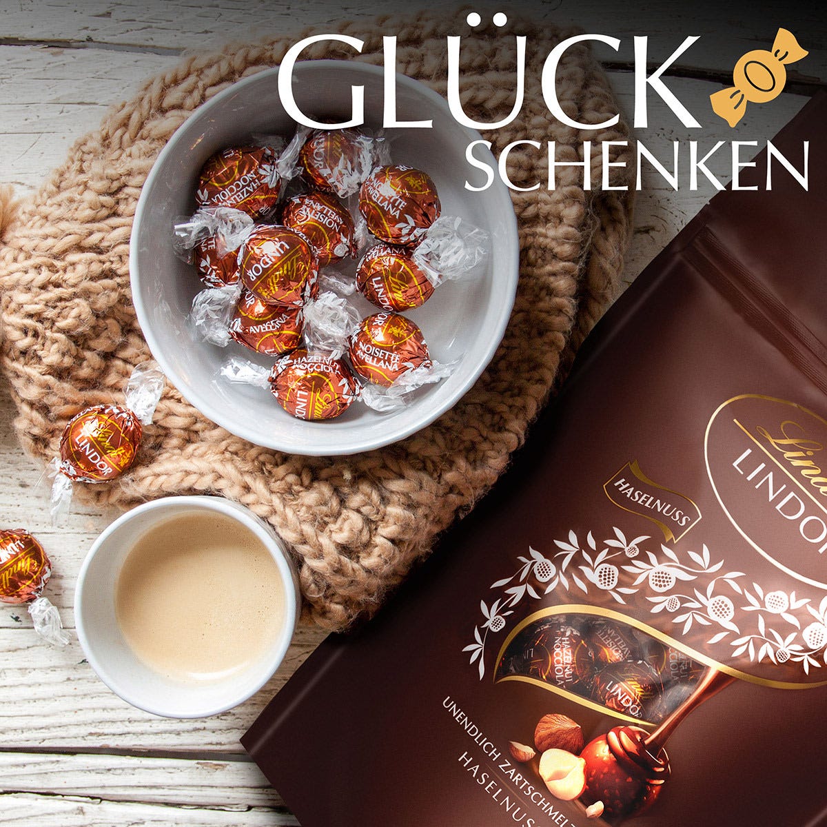 LINDOR Kugel Beutel Haselnuss, 1000g