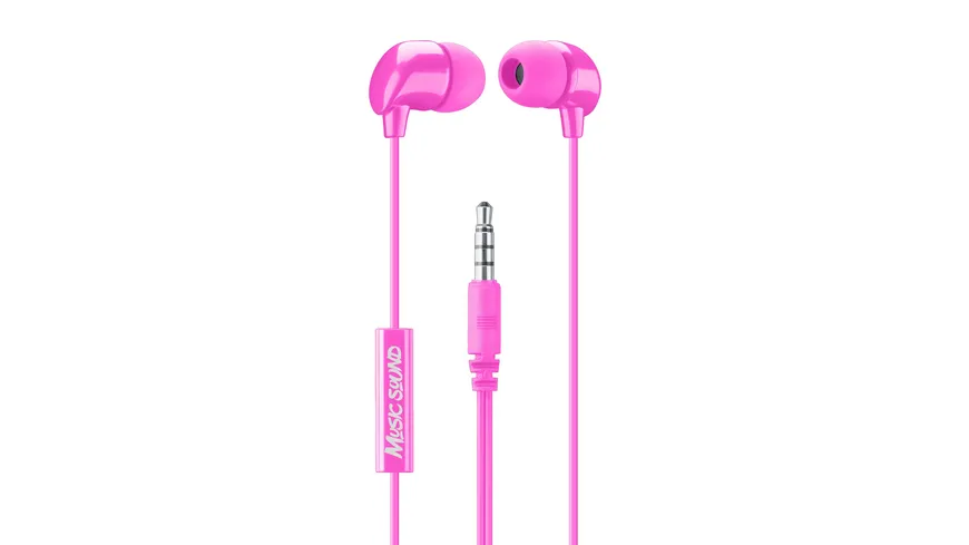 Cellularline Music & Sound IN-EAR Earphones Pink