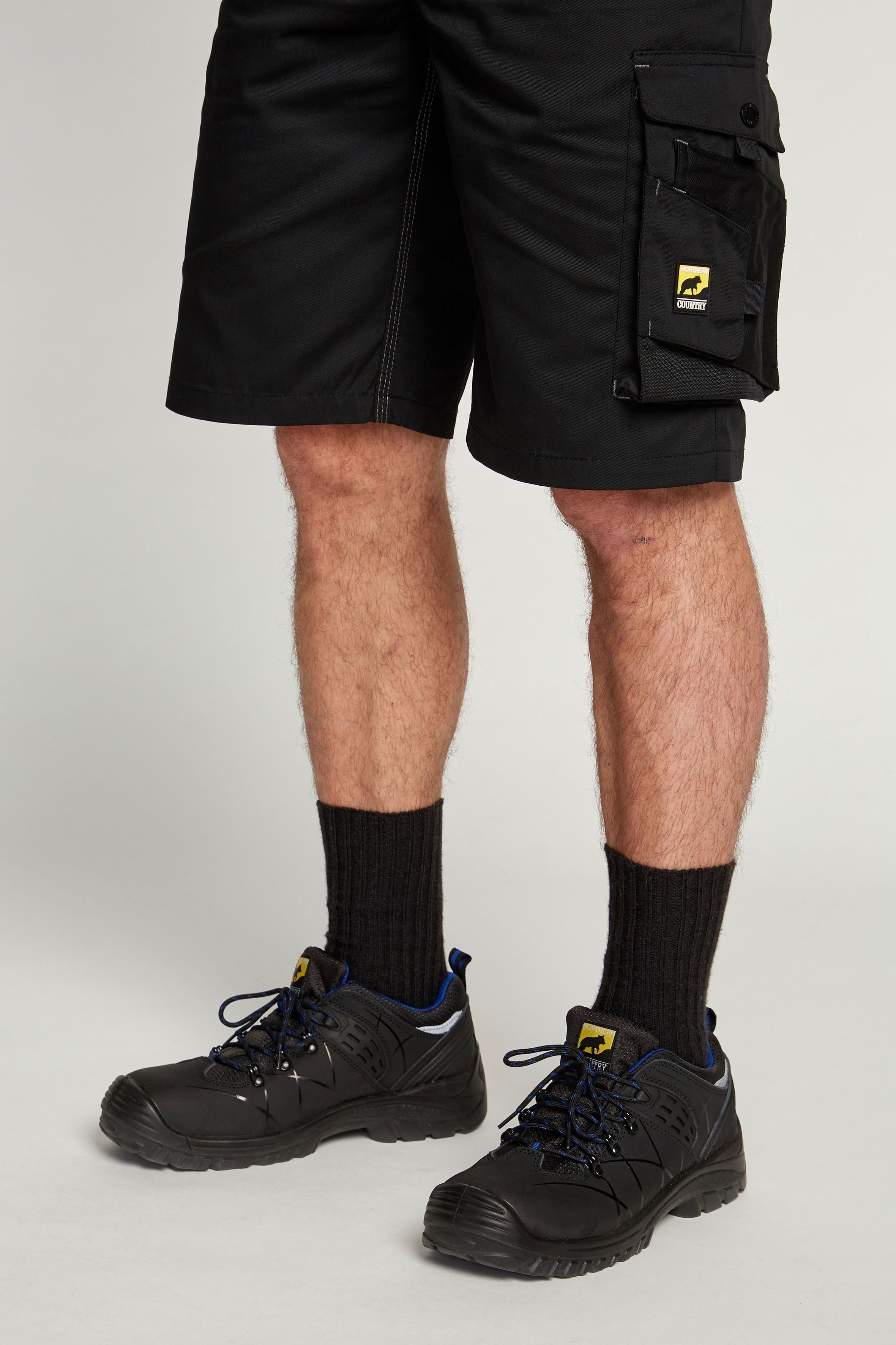 Northern Country worker heavy Sicherheitsschuh (rutschhemmende Gummi-Laufsohle und EVA Abriebschutz im Vorderbereich) Schutzkappe und Durchtrittschutz gemäß Sicherheitsklasse S3, robust
