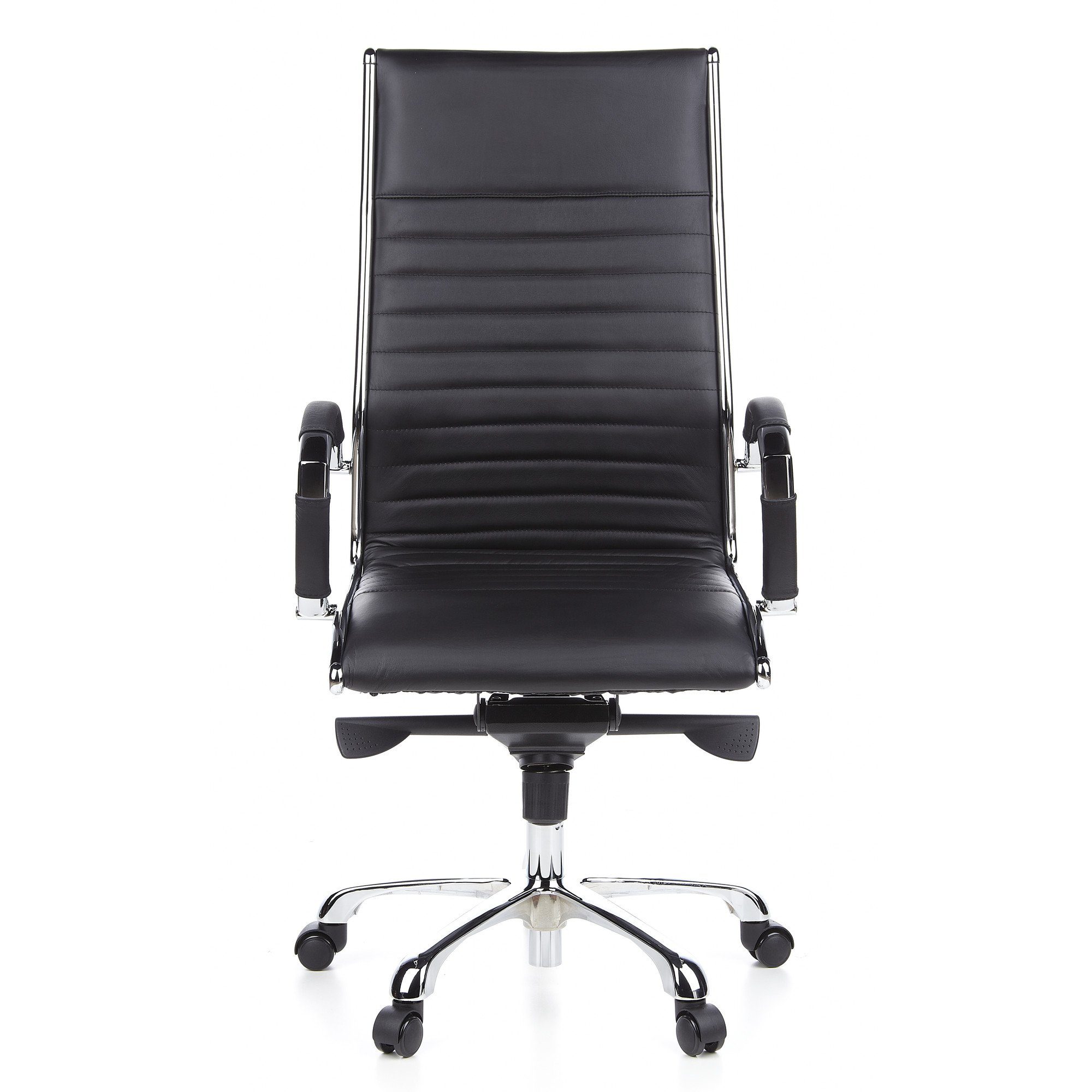 hjh OFFICE Chefsessel Profi Chefsessel PARMA 20 Leder mit Armlehnen, Drehstuhl Bürostuhl ergonomisch