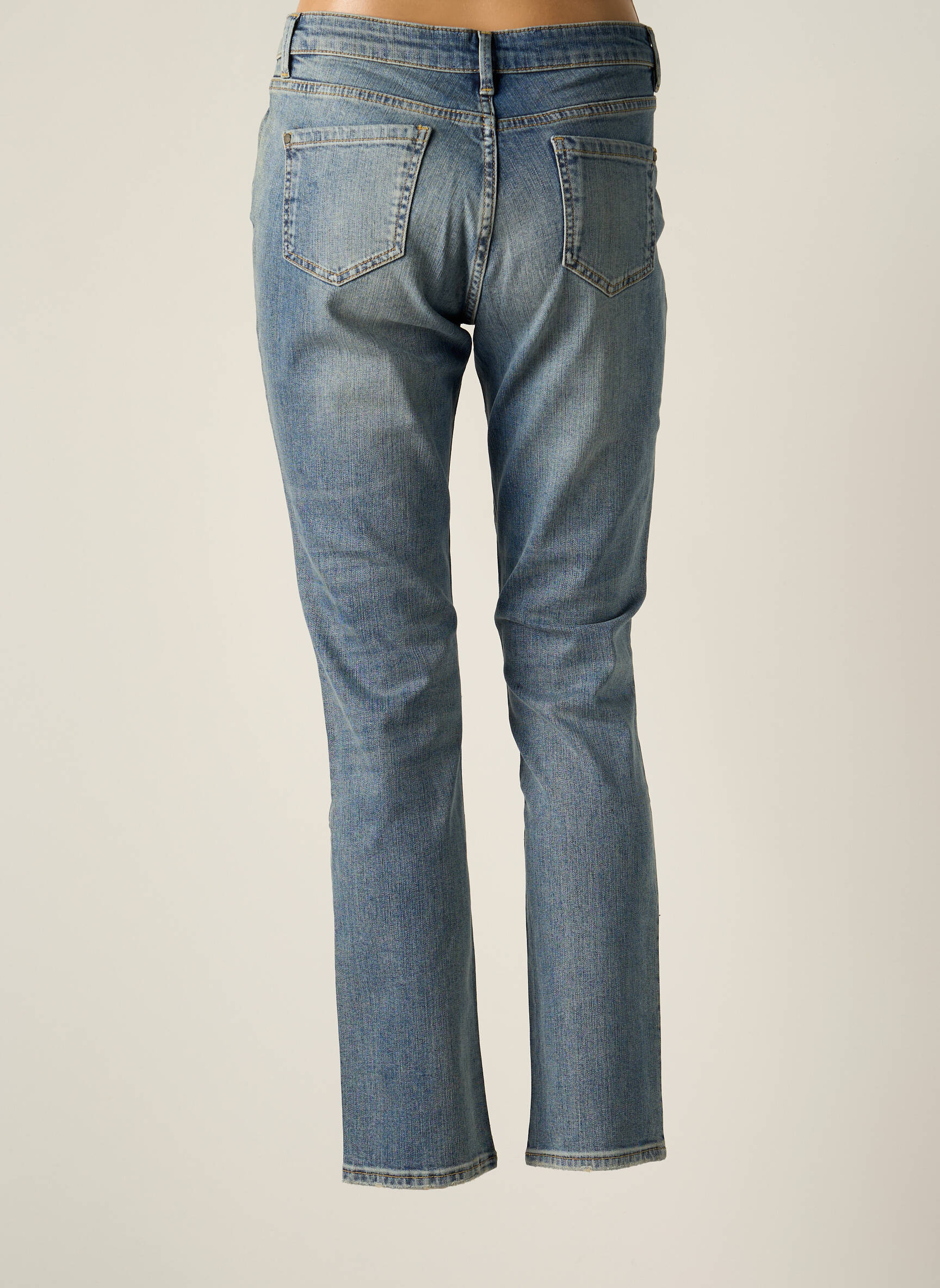 Le Petit Baigneur Jeans Coupe Droite Femme couleur bleu