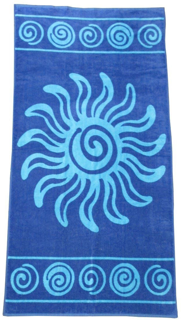 Dreams Strandtuch Sunny Days, Frotteevelours, weiche Frotteevelourqualität mit Streifen, Karos, trendigen Motiven