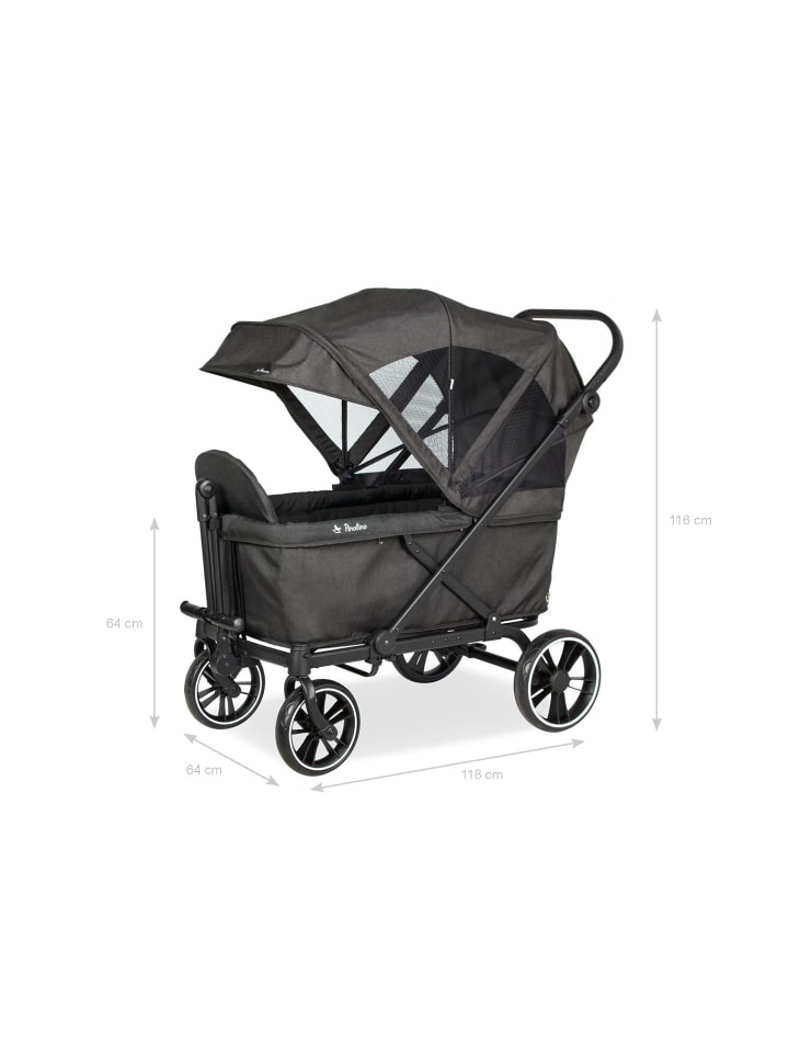 Pinolino Klappbollerwagen 'Cruiser' in schwarz günstig kaufen onesize