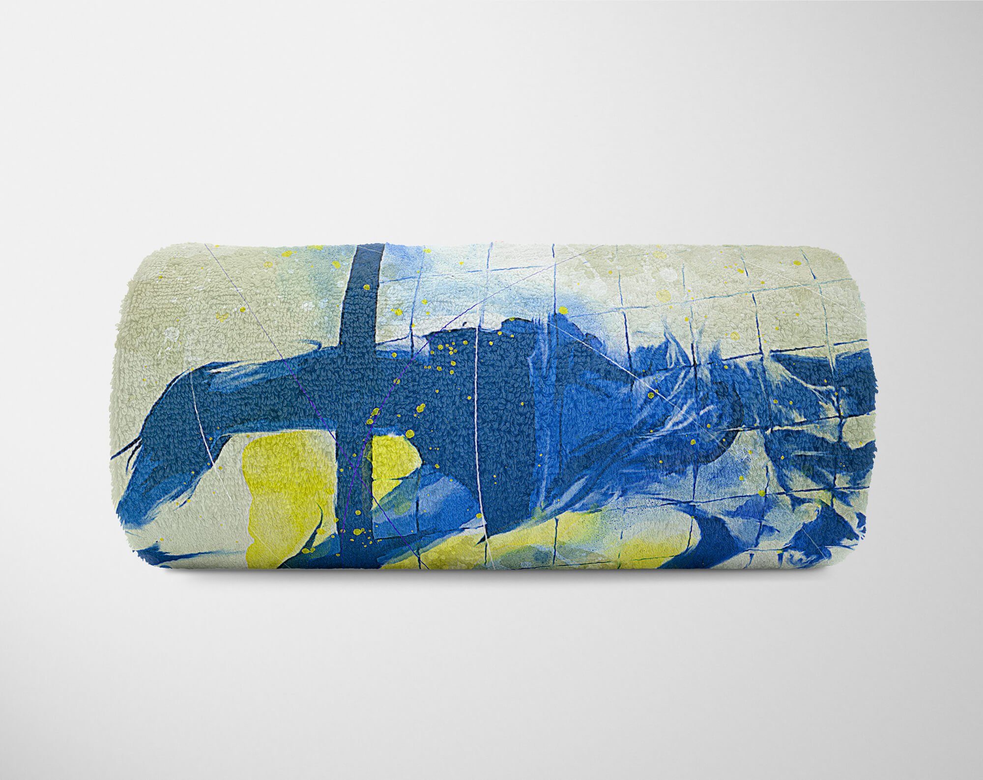 Sinus Art Handtücher SplashArt Sport Handtuch Strandhandtuch Saunatuch Kuscheldecke Kunstvoll Volleyball Sport, Baumwolle-Polyester-Mix (1-St), Handtuch