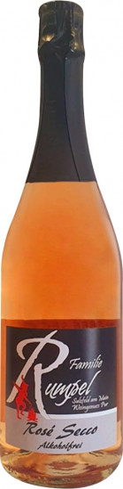 2022 Alkoholfreier Secco Rose` trocken - Winzerfamilie Rumpel