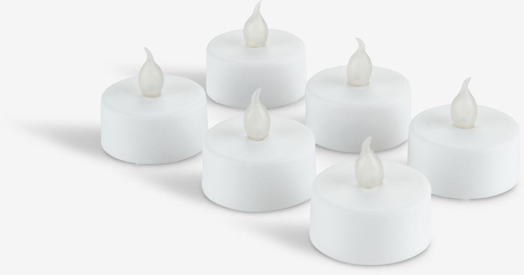 MORGAN LED-lys med timer 6 stk/pakning