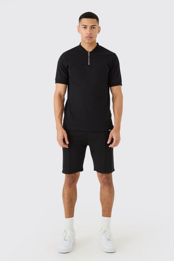 Slim-Fit Poloshirt & Shorts