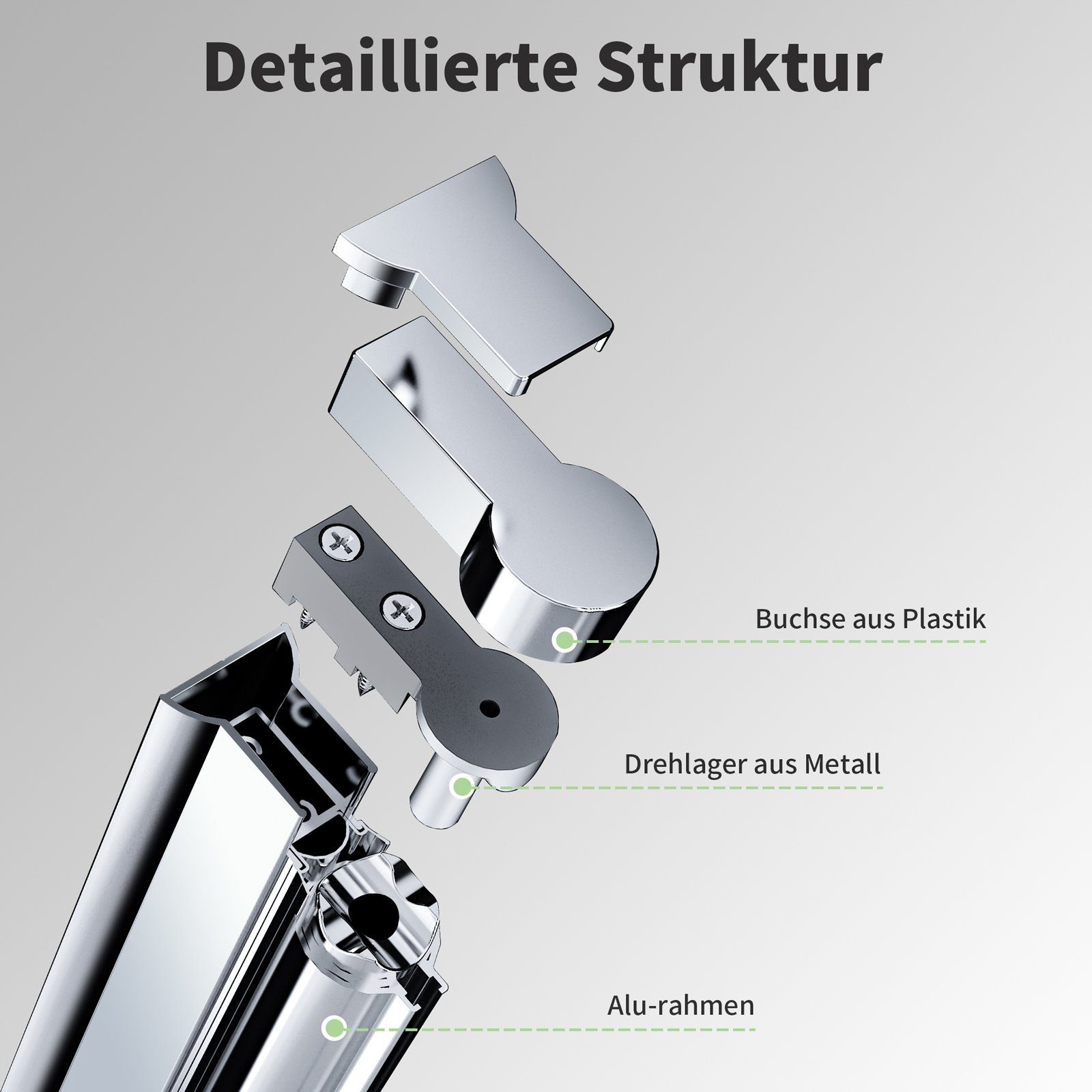 Boromal Badewannenaufsatz Glas 140 x 140cm 3 teilig Duschwand für Badewanne faltbar 180°, 5mm Sicherheitsglas, (Badewannenfaltwand, milchglas), Hebe- / Senkfunktion, Rechts-und Links montierbar