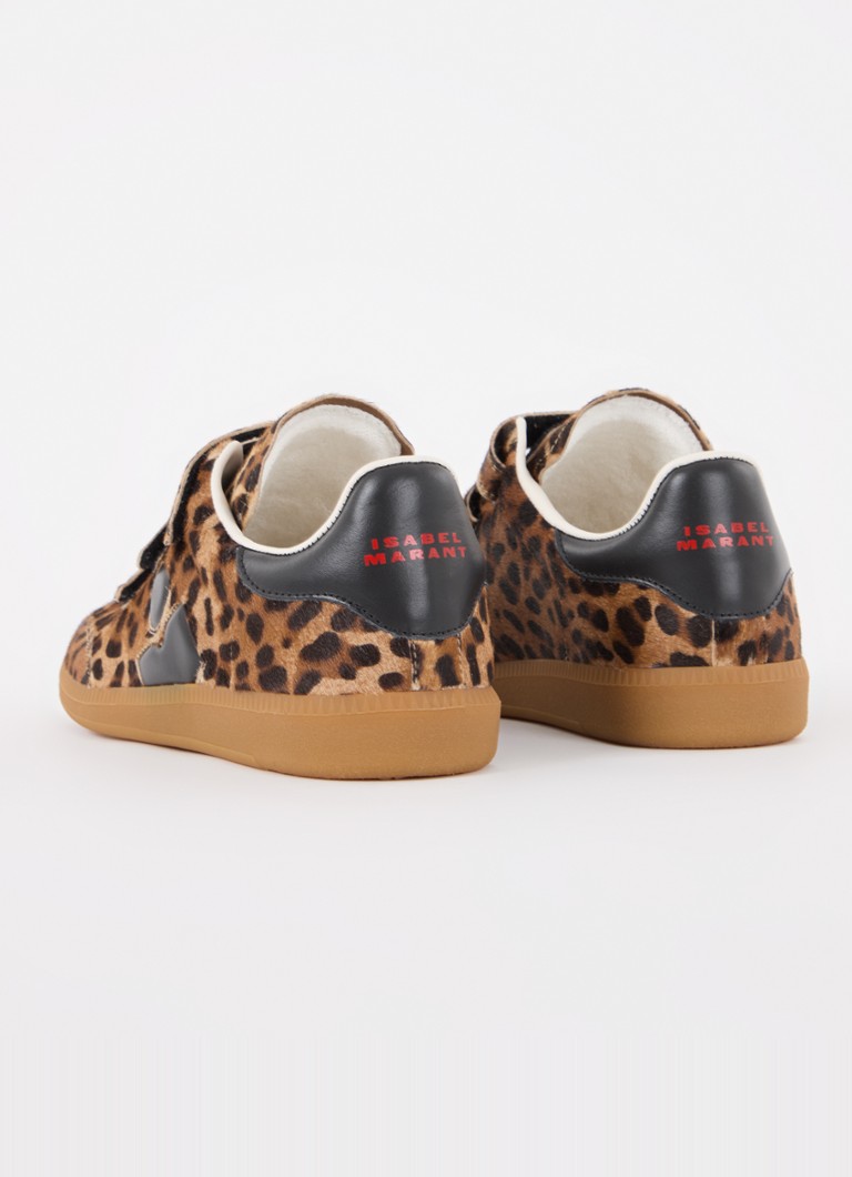 Sneakers Isabel Marant Beth in pelle con stampa leopardata