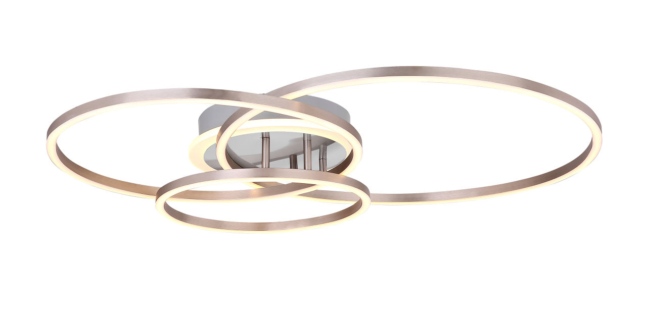 Globo Lighting - MUNNI - Deckenleuchte Metall Nickel matt, LED
