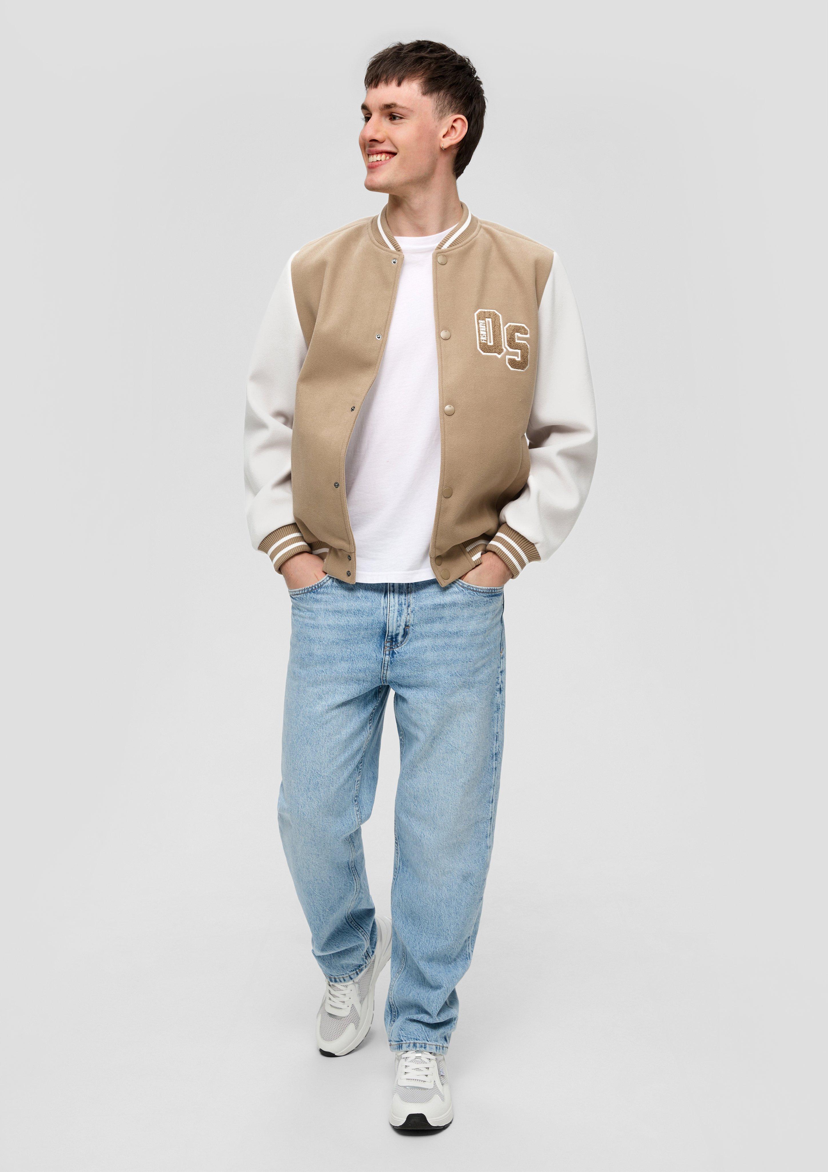 College-Jacke mit Frottee-Logo  2145739-8470