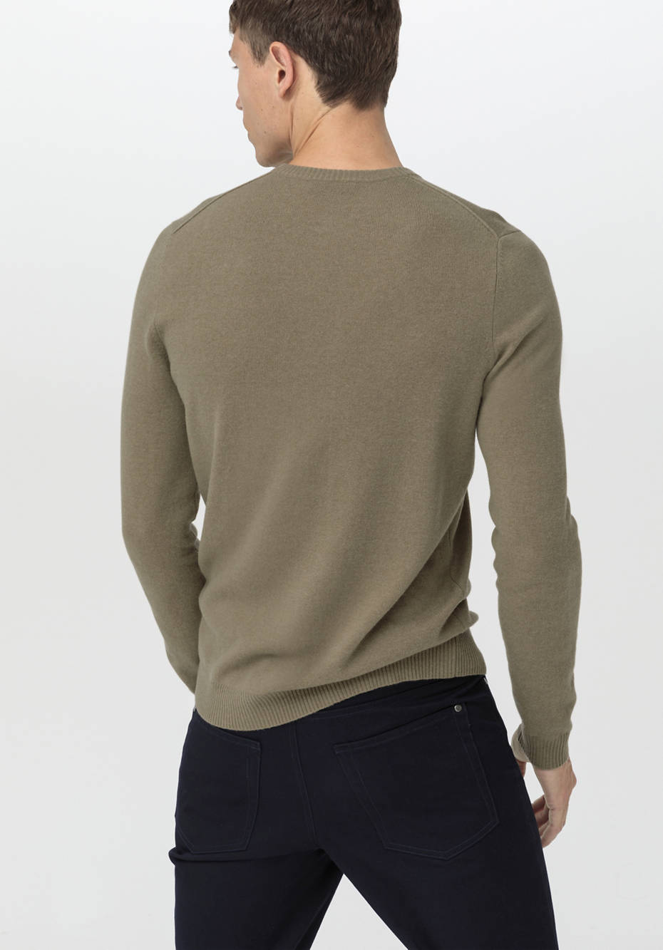 Pullover aus Schurwolle mit Kaschmir