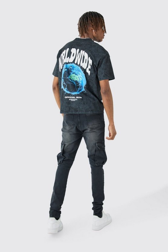 Tall Super Skinny Cargo-Jeans