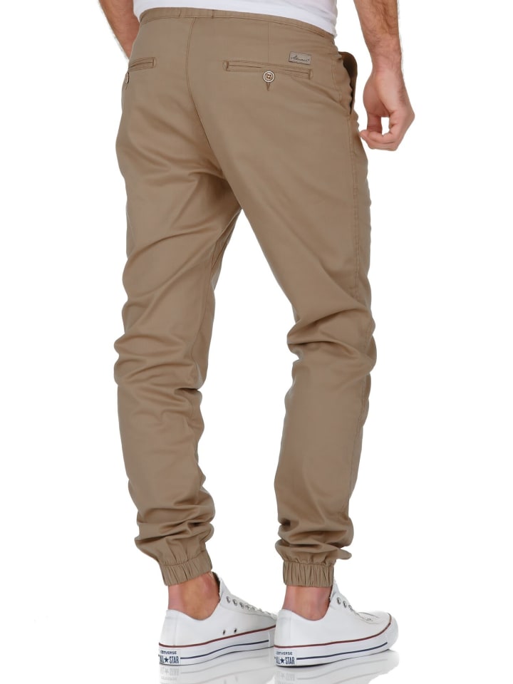 Amaci&Sons Basic Jogger-Chino NEW JERSEY in Beige günstig kaufen