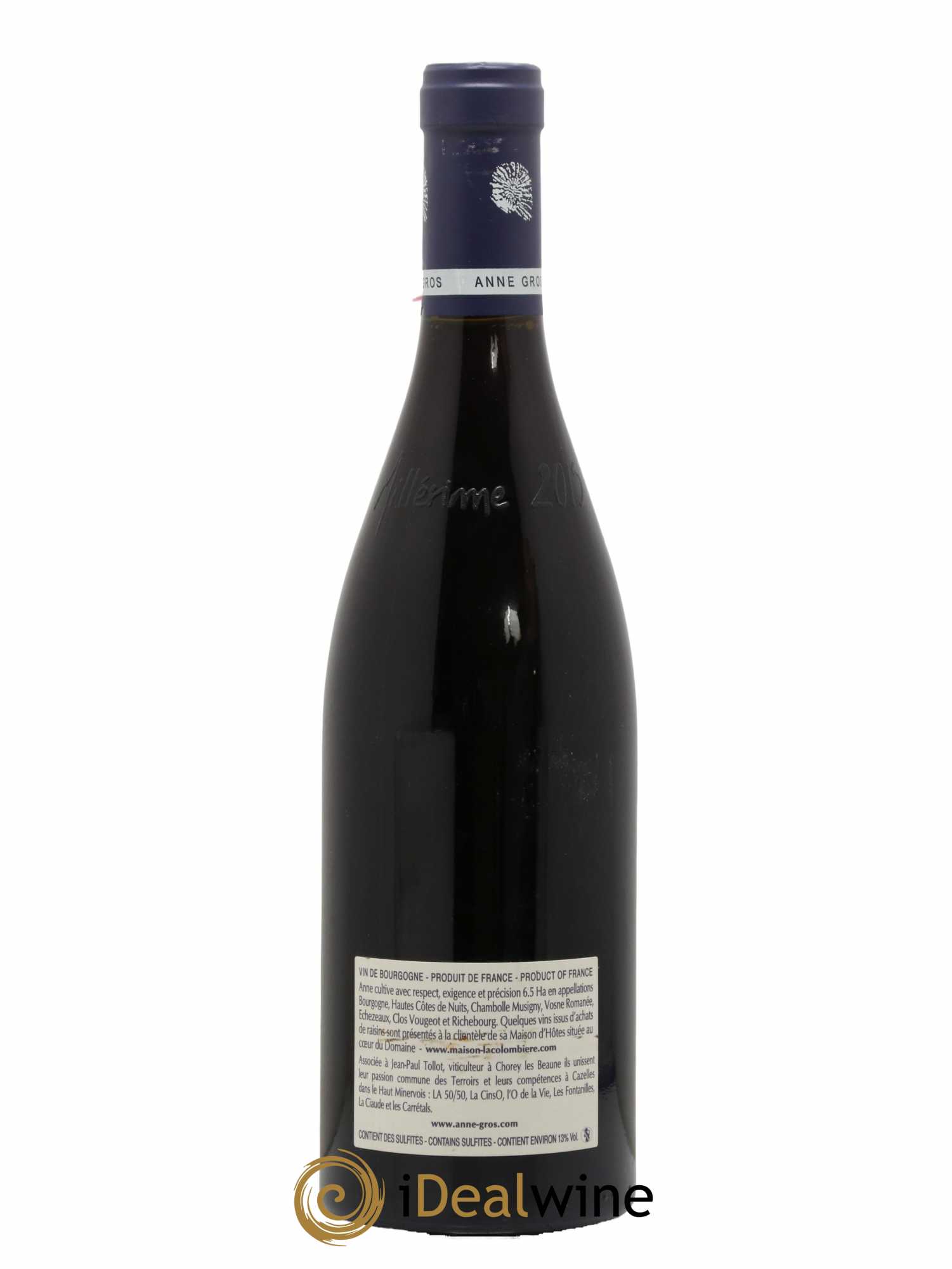 Clos de Vougeot Grand Cru Le Grand Maupertui Anne Gros  2015 - Lot de 1 Bouteille