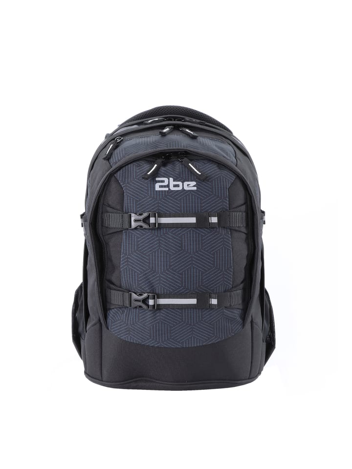 2Be Schulrucksack in anthrazit-schwarz günstig kaufen onesize
