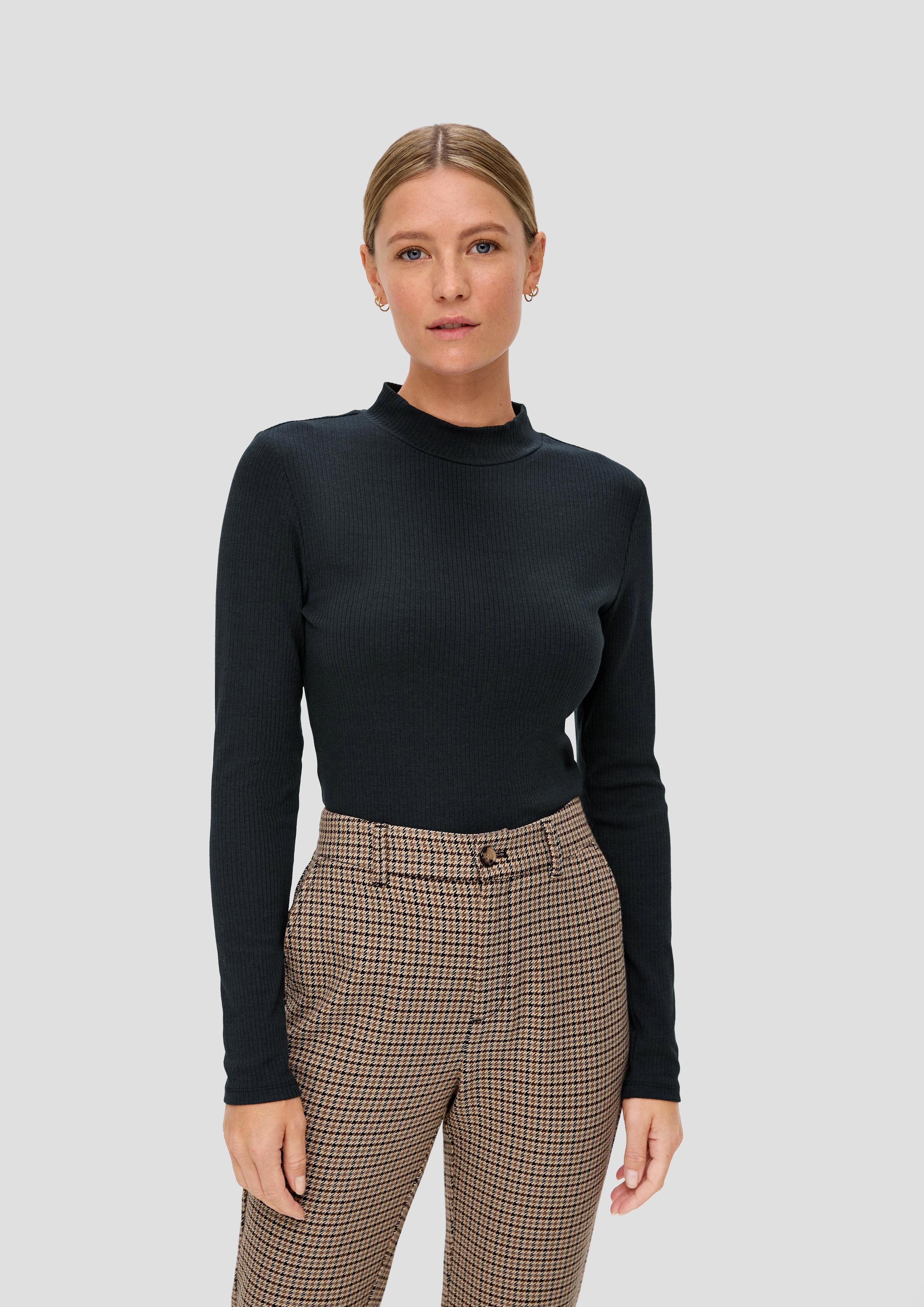Langarmshirt mit Rippstruktur  2141823-5989