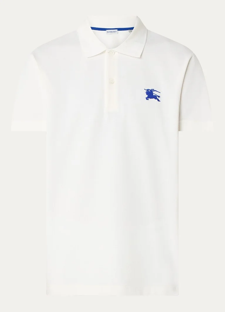 Burberry Regular fit polo krekls no pikē kokvilnas ar izšuvumu no logotipa